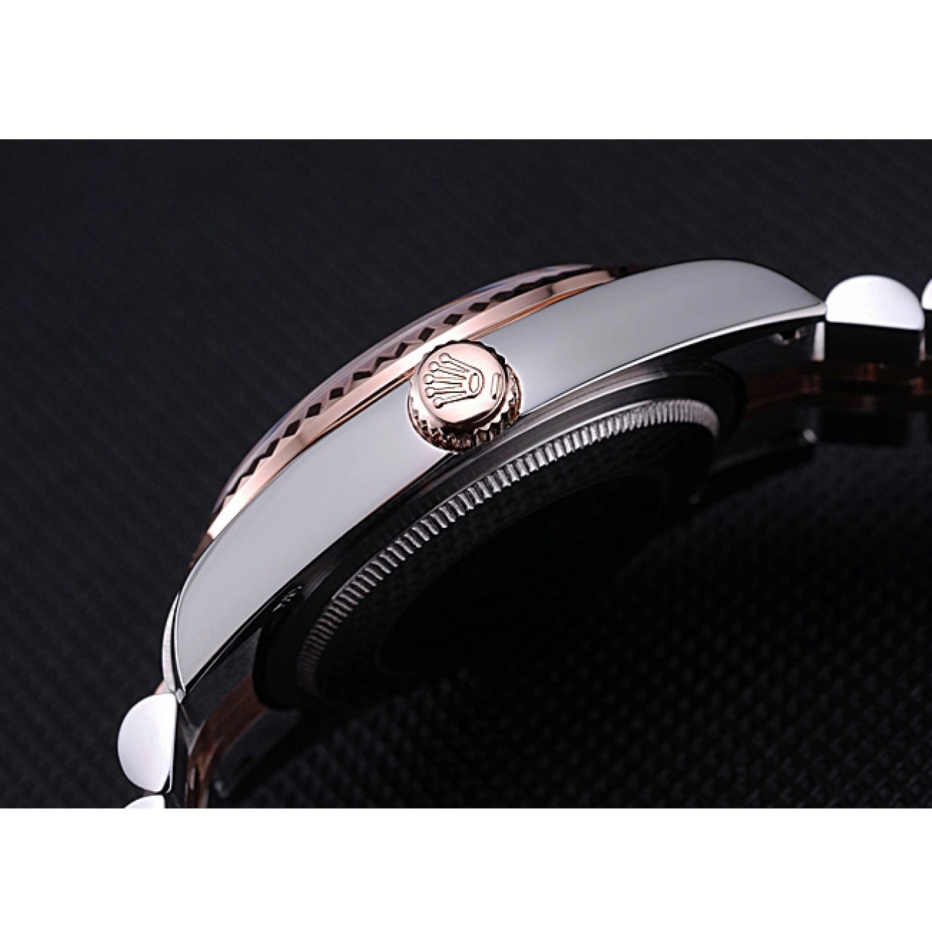 MiroTime 0806 Rolex DateJust White Dial Stainless Steel and Gold Bracelet 622544